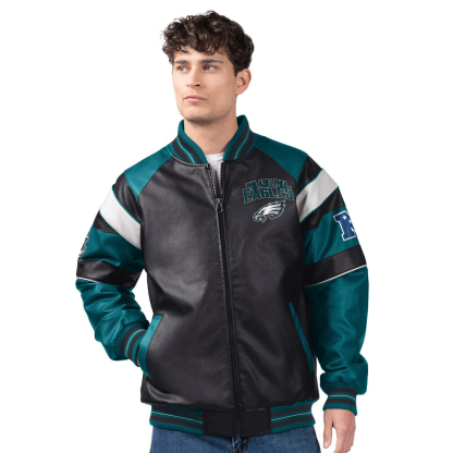 Officially Licensed NFL by Carl Banks Faux Leather Jacket